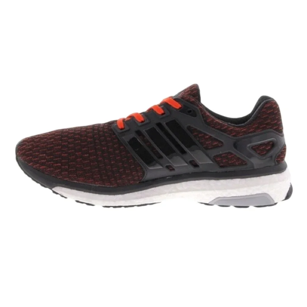 Adidas Energy Boost 2 Mens Running Shoes Black Burgundy Orange M18817 Size 10.5‎